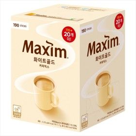 상품 이미지: 맥심 화이트골드 커피믹스 190T/2개구매시 1000원 할인X넉넉한 유통기한