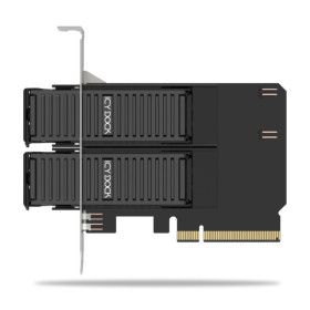 상품 이미지: ICY DOCK MB312M4P-B M.2 NVMe SSD to PCIe 4.0 x8 착탈식 어댑터 카드 듀얼 하드랙