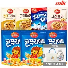 상품 이미지: [20% 중복쿠폰]포스트 콘푸라이트 600g x 3개+크리치오에코백 또는 키링파우치 증정 외 골라담기[코코볼 외