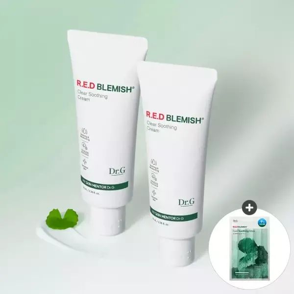 상품 이미지: 닥터지 레드 블레미쉬 클리어 수딩 크림 70mL 튜브 2개 (증정 쿨수딩마스크 1매)