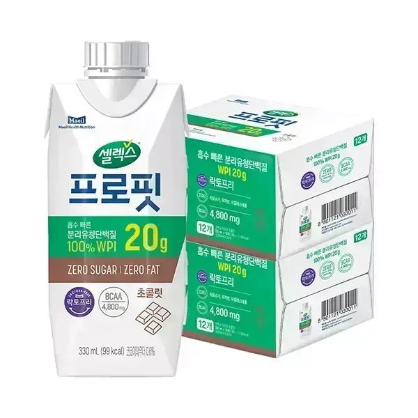 상품 이미지: 셀렉스 프로핏 웨이프로틴 초콜릿 330ml, 24개