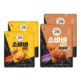 상품 이미지: 고메 소바바 마쏘킥 순살 375g 2개 + 소이허니 순살 240g 2개