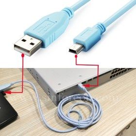 상품 이미지: 시스코 1941 콘솔 구성 케이블용 USB 타입 A to 미니 타입 B CAB-CONSOLE-USB 37-1090-01
