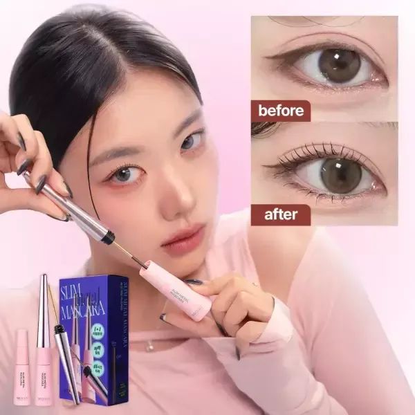 상품 이미지: 올영1위 깔끔 또렷 슬림 메탈 마스카라 6ml 언더래쉬 초슬림 메탈 인형 속눈썹 롱래쉬