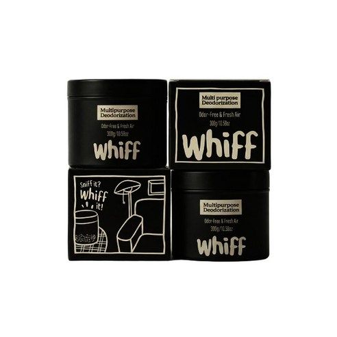 상품 이미지: WHIFF 위프 고체형 탈취제 본품 부아누아 블랙 300g x2개