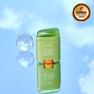 상품 이미지: (1+1)(100% 사은품증정) 김정문알로에 큐어 에어라이트UV쉴드선스틱 20g SPF50+/PA++++