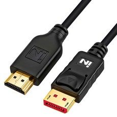 상품 이미지: 인네트워크 4K UHD 60Hz 지원 DP to HDMI 모니터 영상 변환 케이블 IN-DPHD20, 1개, 2m