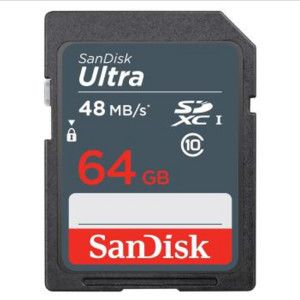 상품 이미지: Ultra SDHC 카드(SDSDUNR/64GB/100MB/s/Class10/SanDisk)