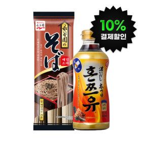 상품 이미지: (10%결제할인)(결제가 9900원)시즌한정소바키트 (기꼬만혼쯔유500ml+나가타니엔소바300g 1개)