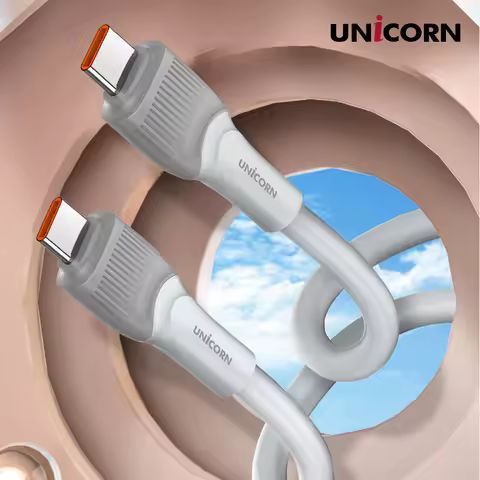 상품 이미지: 유니콘 초고속 충전 데이터 케이블USB C to C타입 100W충전케이블 PLC-1M100W