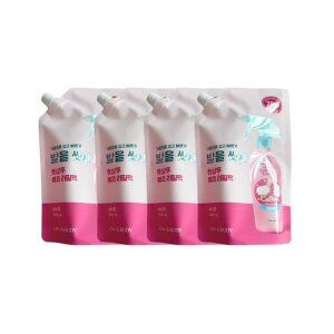 상품 이미지: 온더바디 코튼풋 발을씻자 풋샴푸 비누향 리필 500ml x4개 (51107557)