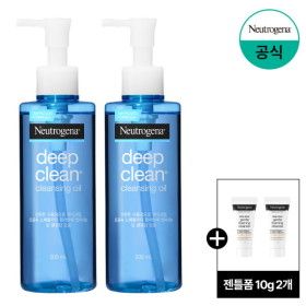 상품 이미지: 뉴트로지나  딥클린 클렌징 오일 200ml x2+(증)젠틀폼10g 2개