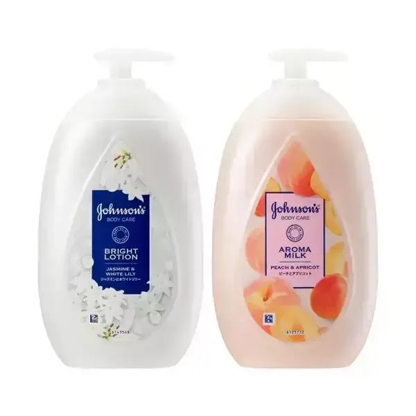 상품 이미지: 존슨즈뷰티 바디로션 물먹복숭아로션 아로마밀크 피치&애브리콘 500ml, 1개 + 청순형광등 브라이트 쟈스민&릴리 500ml, 1개