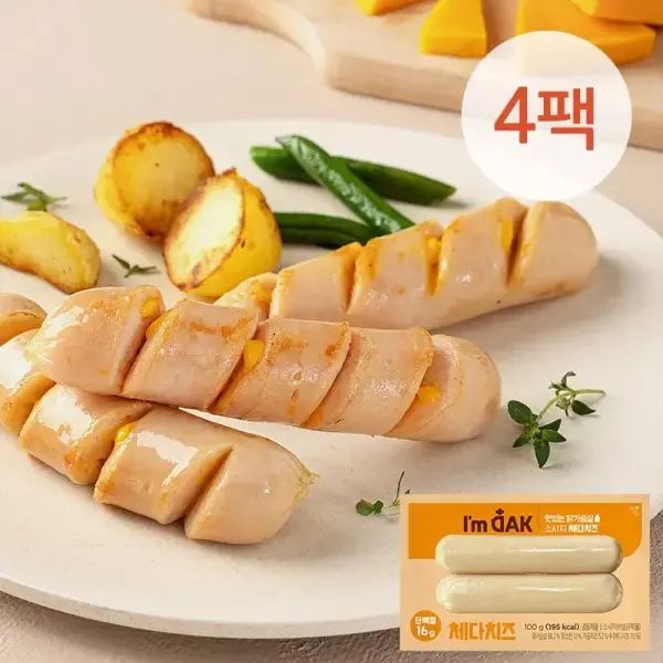 상품 이미지: [아임닭] 맛있는 소시지 체다치즈 100g 4팩