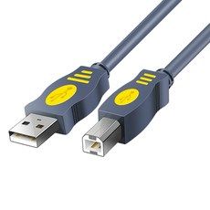 상품 이미지: 회색 USB2.0 A-B 클래식 프린터 케이블 표준 연결선, 1.5m, 1개