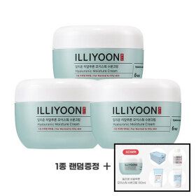 상품 이미지: (한정수량 랜덤박스)일리윤 히알루론 모이스춰  수분크림 100ml 3개