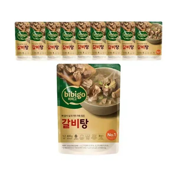 상품 이미지: CJ 비비고 갈비탕 400g, 10개