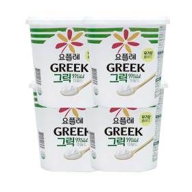 상품 이미지: 빙그레 요플레 그릭요거트 마일드 무가당 플레인 900g x 4개