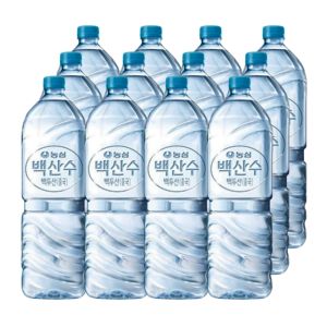 상품 이미지: 농심 백산수 무라벨 2L 24병 백두산물 가정용생수배달