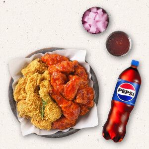 상품 이미지: (멕시카나치킨) 후라이드반양념반+콜라1.25L