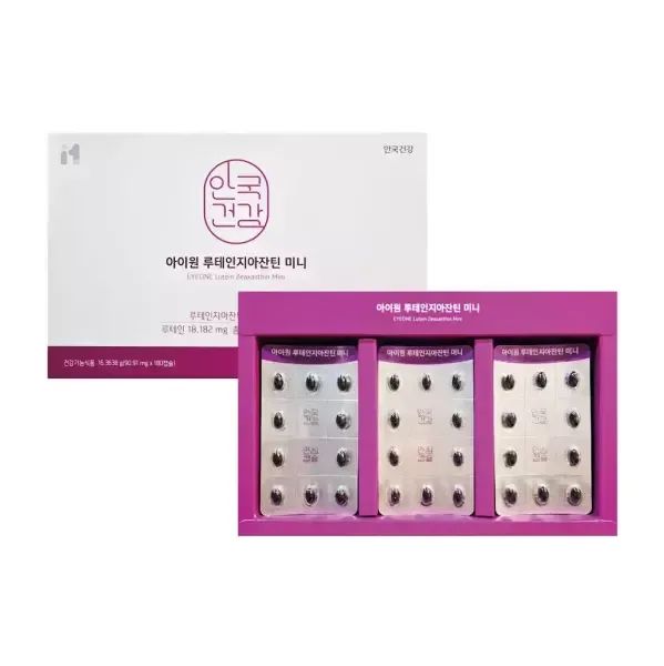 상품 이미지: 안국건강 안국 루테인 지아잔틴 미니 90.91mg x 180캡슐 1개_MZ