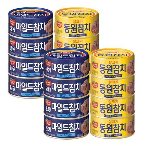 상품 이미지: 동원참치 살코기 135gX2+마일드 150gX2총4캔