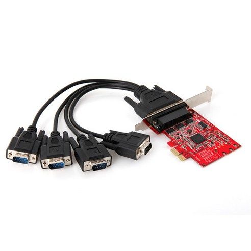 상품 이미지: 넥스트유 RS232 4포트 PCI-EX LP지원 확장카드 NEXT-954LP EX