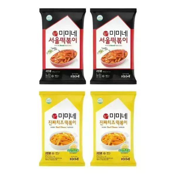 상품 이미지: 미미네 서울떡볶이 2봉 + 진짜치즈떡볶이 2봉 (8인분)