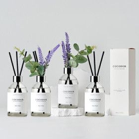 상품 이미지: 화이트라벨 디퓨저 200ml X 4개 + 데코스틱 X 4개