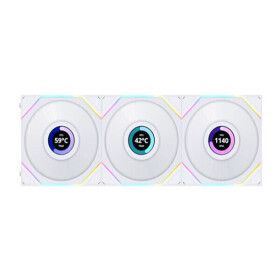 상품 이미지: LIAN-LI UNI FAN TL LCD 120 (컨트롤러/3팩 WHITE)