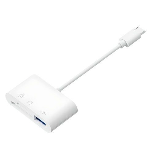 상품 이미지: 아이엠듀 C타입 3 in 1 USB TF SD카드 리더기