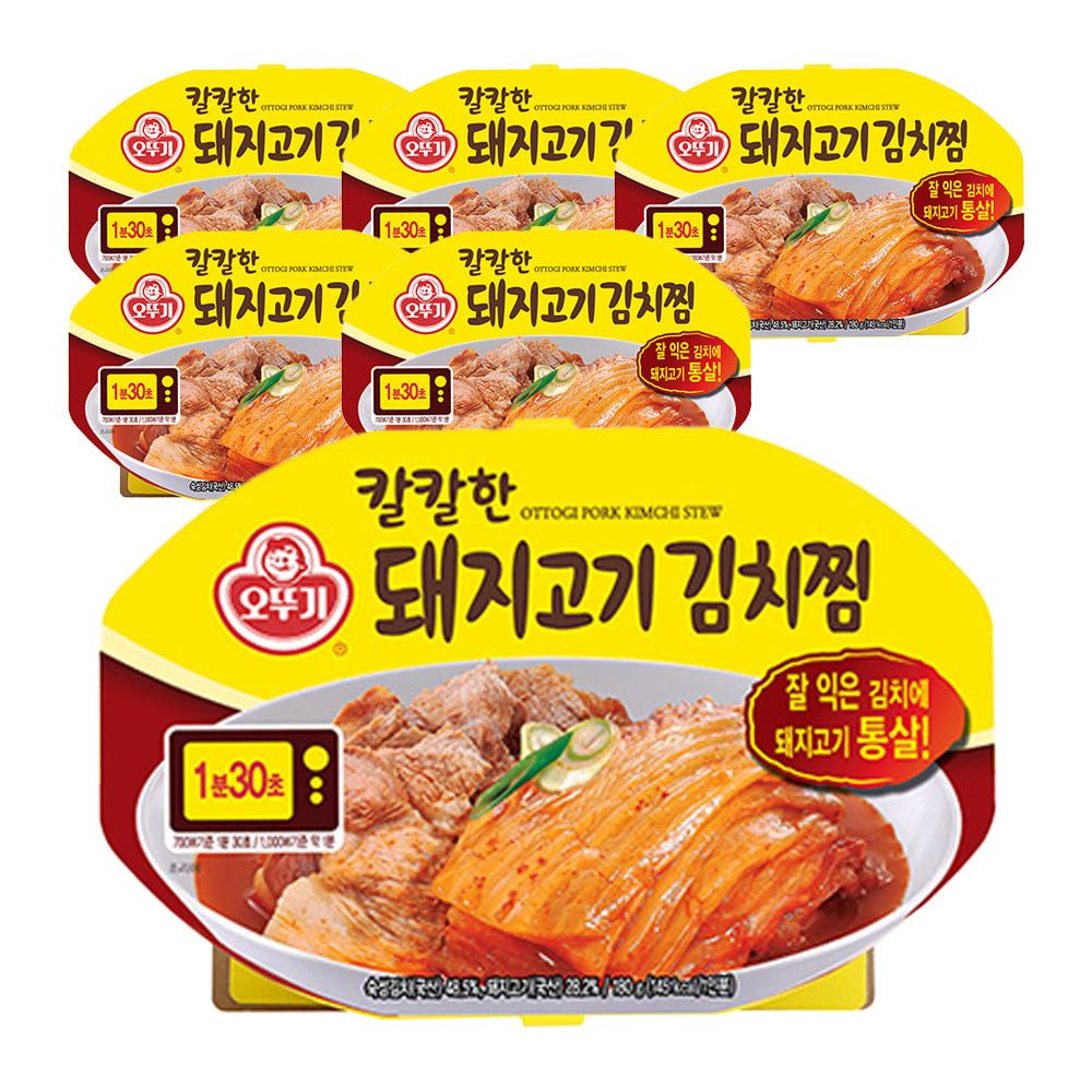 상품 이미지: 오뚜기 칼칼한 돼지고기김치찜 렌지 180g 6개 외 1종