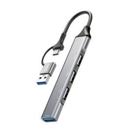 상품 이미지: 듀얼 커넥트 C타입 + USB-A 4포트 멀티 허브 UH2213CA 맥북 노트북 아이패드 삼성 갤럭시북 LG그램 추천