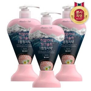 상품 이미지: 엘지생활건강 죽염 히말라야 핑크솔트 펌핑치약 플로럴 285g x 3개