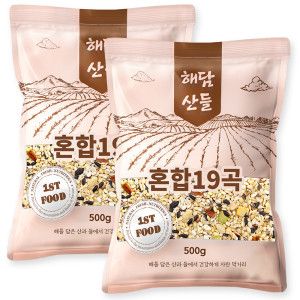 상품 이미지: (신선집중) 국산 혼합19곡 500g x 2봉 l 혼합곡 잡곡 l 지퍼팩 소포장