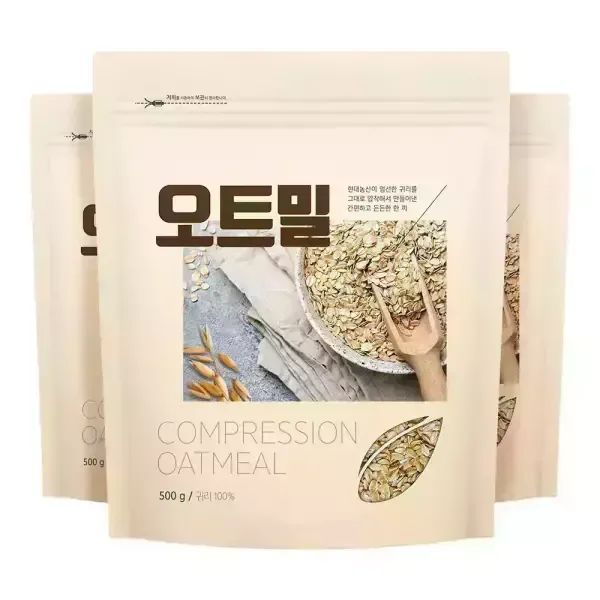 상품 이미지: 오트밀 1.5kg (500gX3봉) 귀리 100% 시리얼