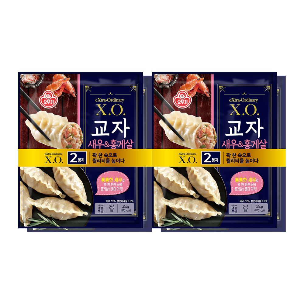 상품 이미지: 오뚜기 X.O.만두 교자 새우홍게살/고기/김치/동파육/군만두/물만두/딤섬 외