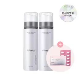 상품 이미지: [질경이] 칸디다균 99% 예방 비건 여성청결제 모닝폼 150g 2개+프로 10정 본품(유통 26.11.16)