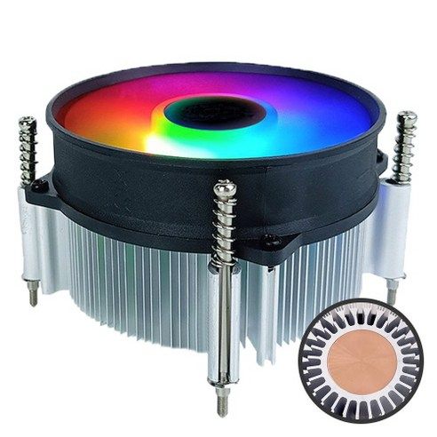 상품 이미지: 비티즈 T80 RGB LED 인텔 CPU 쿨러 공랭쿨러