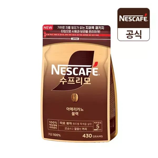 상품 이미지: 네스카페 수프리모 아메리카노 블랙 430g