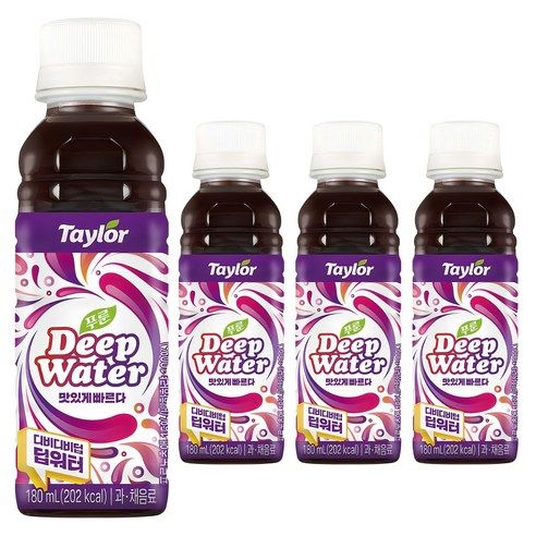 상품 이미지: 테일러 푸룬 딥워터, 180ml, 4개
