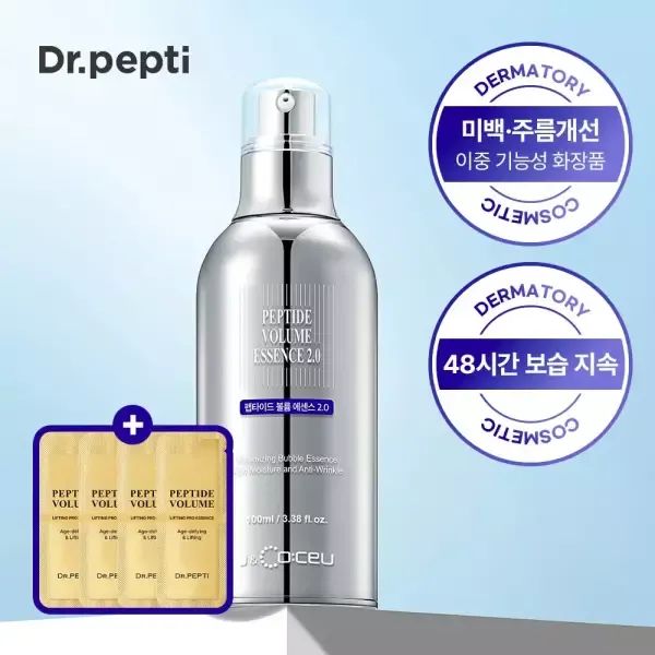 상품 이미지: 탄력&보습&미백 완벽케어! 닥터펩티 펩타이드 버블에센스 2.0 100ml + 마스크팩 5매입 + 샤쉐