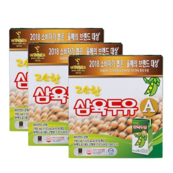 상품 이미지: 삼육두유 고소한 삼육두유 A 팩두유 190ml 48입