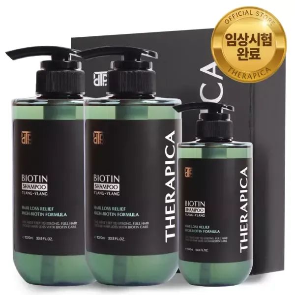 상품 이미지: [2+1] 테라피카 비오틴 탈모샴푸 1000ml 2개+500ml 1개