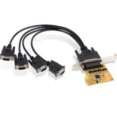 상품 이미지: 넥스트유 4포트 RS232 PCI-E 시리얼확장카드 SUNIX-SER6456AL-C, 단품, 1개