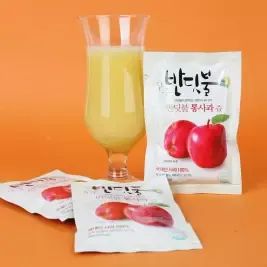 상품 이미지: 25년 햇 사과로 만든 통사과즙 120ml X 30봉 NFC착즙 생사과즙