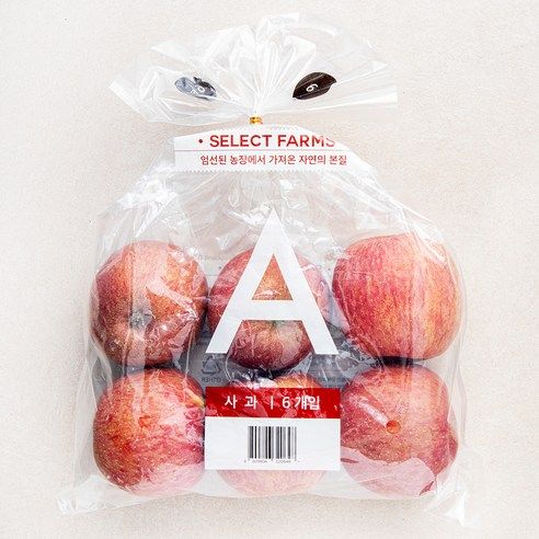 상품 이미지: 셀렉트팜 GAP 인증 A 사과, 1kg(소과, 6입..., 1개