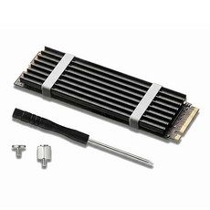 상품 이미지: M.2 SSD 방열판 NVME 히트싱크 히트파이프 기본형 P201, 블랙