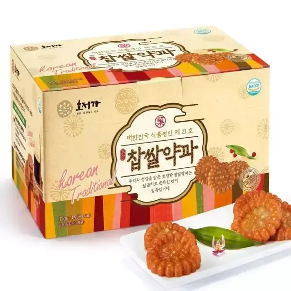 상품 이미지: [품질보장] 호정가 찹쌀약과세트 3KG (약 80입) / 대용량 전통과자세트