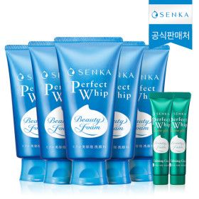 상품 이미지: (현대Hmall)공식 공식판매처 센카 퍼펙트휩 120g 5개 + 카밍 시카 15g 2개